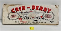 Vtg Crib Derby Game Perfect Cribbage Board