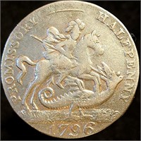 1796 Hampshire - Portsea Half Penny Conder Token