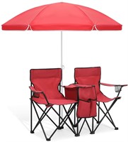 MoNiBloom Folding Double Seat Camping Chair with R