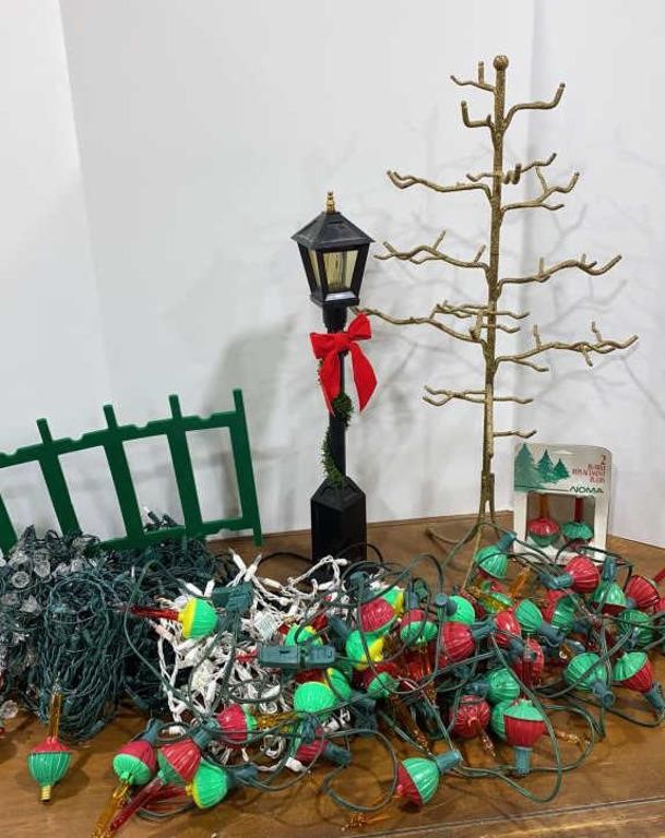 Vtg Bubble Christmas Lights & Other Lights