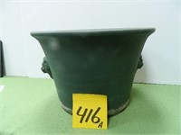 Monmouth Pottery Flower Pot with Lion Head