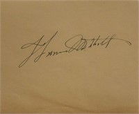 Gone With The Wind Thomas Mitchell signature slip