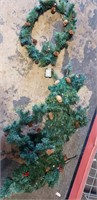 2 CHRISTMAS GARLAND & 1 WREATH