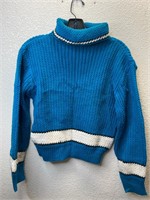 Vintage Handcraft Knit Turtleneck Sweater