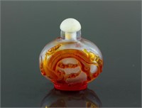 19th C. Chinese Fine Peking Glass Snuff Bottle