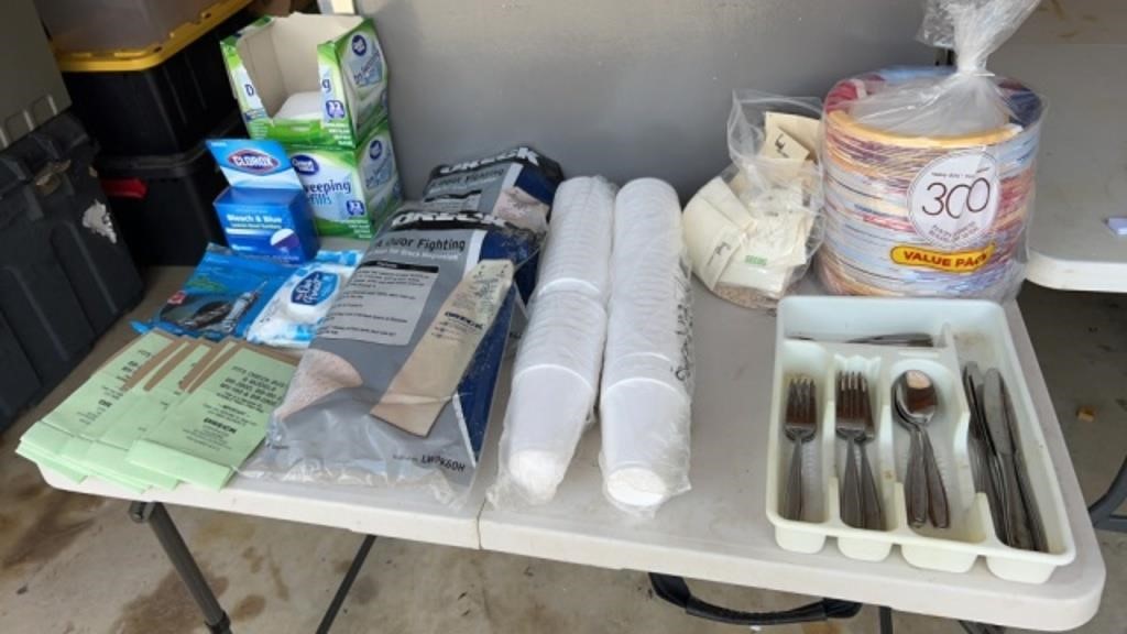 Large Assortment of Kitchen and Cleaning Supplies