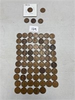 LOT OF 73 DATED 1910-1919 WHEAT PENNIES