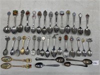 COLLECTION OF 36 MINIATURE SOUVINER SPOONS