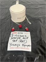 Hillberg & Berk Necklace & Earrings (RED).