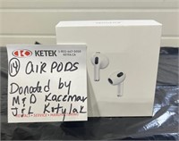 Air Pods 3rd Generation. Donated by M&D Kaczmar &