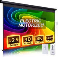 Motorized 84 Inch Electric Projector Screen