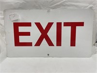 Metal Exit Sign