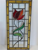 HANGING STAINED GLASS PANEL
