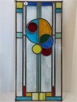 HANGING STAINED GLASS PANEL