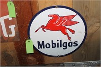 MOBILGAS REPOP METAL SIGN