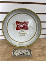 Vintage Miller High Life Beer advertising tray