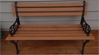 Wood/Iron Garden Bench-48x28"