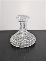 Vintage Crystal Ship's Decanter w/ Stopper