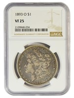 Certified Very Fine 1893-O Morgan Dollar