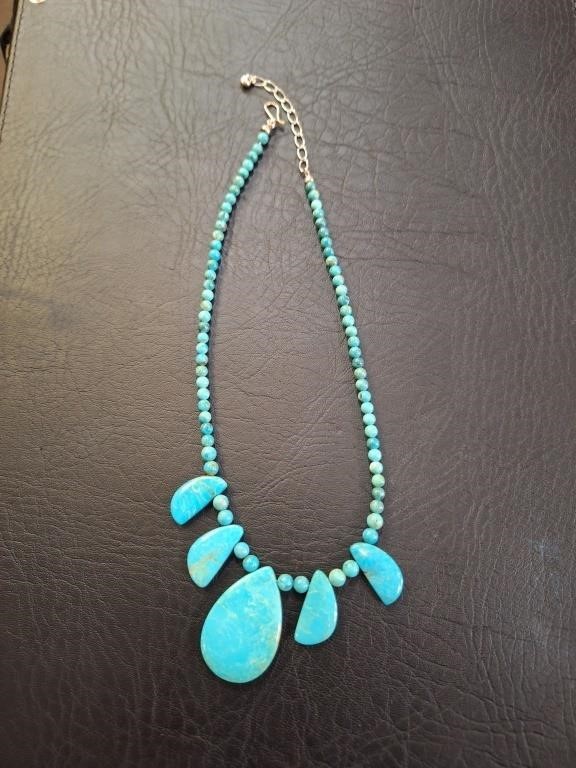 Jay King DTR Turquoise Graduated Bead Necklace