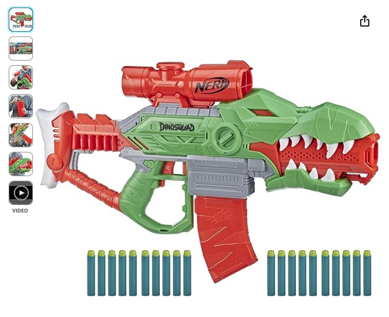Hasbro Nerf DinoSquad Rex-Rampage Motorized