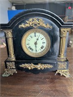 Ansonia Heavy Iron Cased Mantel Clock