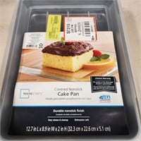 Mainstays 9  X 13  Nonstick Steel Cake Pan with Pl