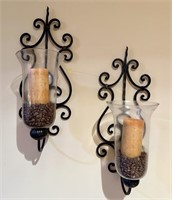 24" Tall Candle Wall Sconces