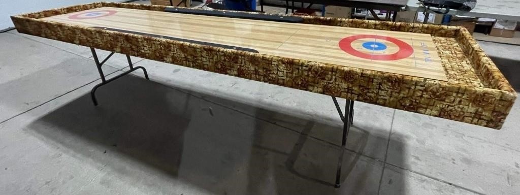 Shuffle Board Table (Folding Legs) w/Scoreboard,