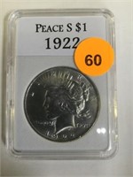 1923 PEACE DOLLAR - CASED