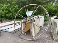 (2) Steel Cable Reel Ends