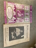 Two vintage messenger publications. 1939 and 1958
