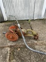 Vintage cast-iron crawler sprinkler