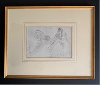 Vintage Framed Degas Dancers #2
