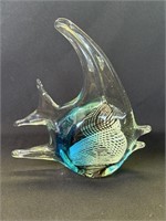 Vintage hand blown glass art fish