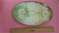 Oval Painted Porcelain Dish