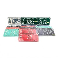 16 Kansas License Plates 1960-1972