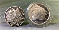 2 One Ounce .999 Silver Rounds