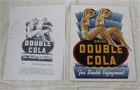 Double Cola Die Cut Cardboard Display