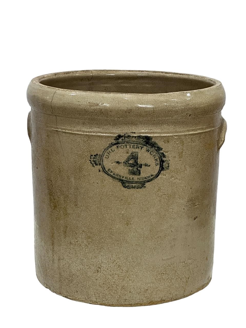 4 Gallon UHL Pottery Crock