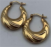 Pair Of 14k Gold Earrings