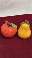 Vintage Porcelain Fruit Salt and Pepper Shaker