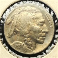 1931 S Buffalo Nickel 5c AU CoinSnap