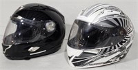 Set of 2 Scorpion Motorcycle Helmets