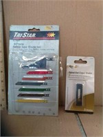 TriStar saw blade set and carpet blades