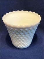 Fenton "Hobnail" Art Milk Glass Vase