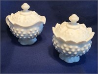 Fenton "Hobnail" Art Milk Glass Collectibles