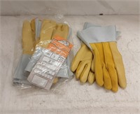 GLOVES LEATHER - QTY 3 PAIR - SIZE EXTRA LARGE