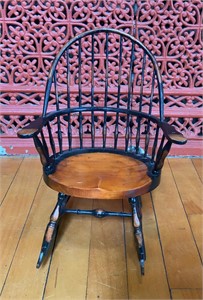 Large Vintage Wooden Doll Chair