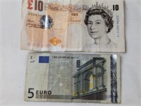 BRITISH POUND & EURO BANK NOTES